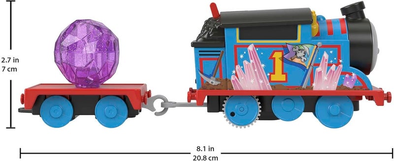 THOMAS & FRIENDS مجموعة مغامرات كهوف الكريستال من توماس وأصدقائه مع قطار توماس الكهربائي و8 أقدام من المسار - Image 3